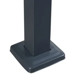 Soptunnesskydd Uusikaupunki 120x83x11 cm silver [en.casa]