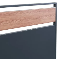 Soptunnesskydd Uusikaupunki 120x83x11 cm trämönster [en.casa]