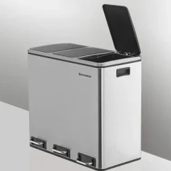 Sorteringskärl - Pedalhink 3 fack 54 Litre (3 x 18 L)