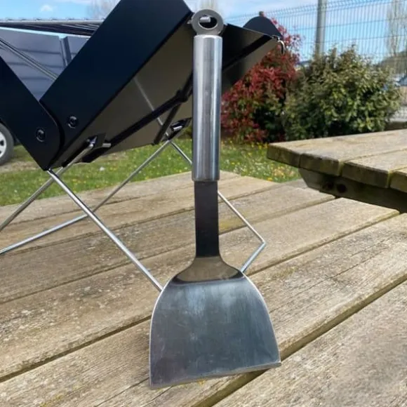 Spatel - Inox - Ergonomisk - Värmeresistent - Lätt att rengöra - Robust konstruktion