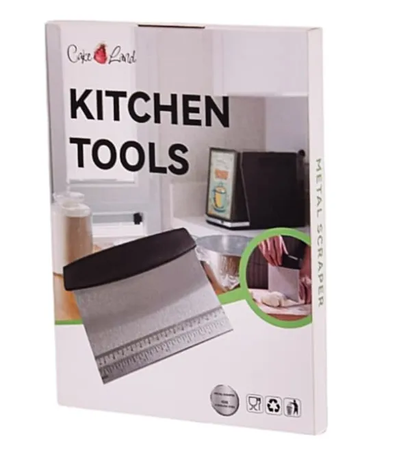 Spatel, skrapa för kakor och pajer 15 cm med skala och handtag