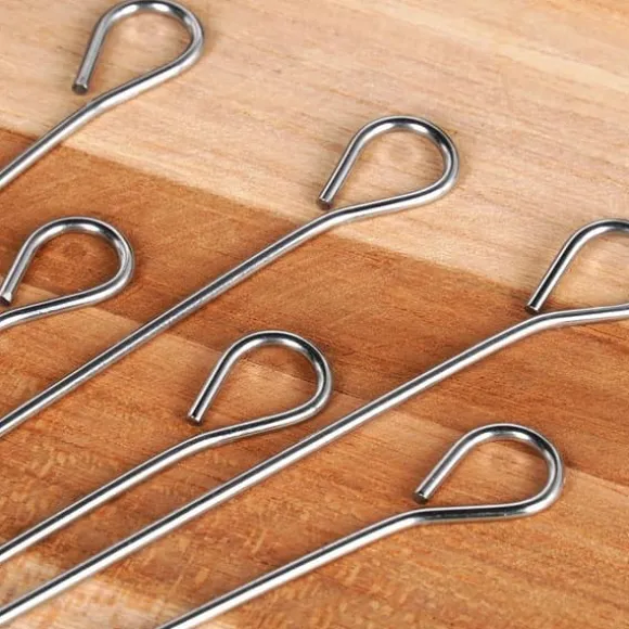 Spett för rullader, kött, stål, 10 cm, 10 st.