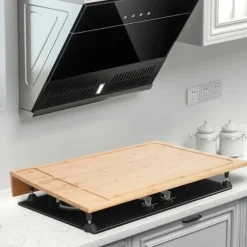 Spishäll Täckplatta - Skärbräda - Bambu - Rektangulär - 75 × 54 × 10 cm - Lila