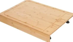 Spishäll Täckplatta - Skärbräda - Bambu - Rektangulär - 75 × 54 × 10 cm - Lila