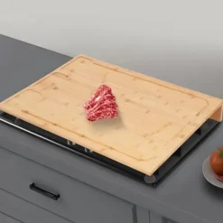 Spishäll Täckplatta - Skärbräda - Bambu - Rektangulär - 75 × 54 × 10 cm - Lila