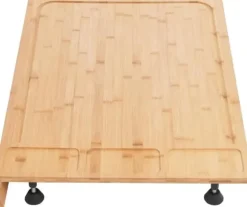 Spishäll Täckplatta - Skärbräda - Bambu - Rektangulär - 75 × 54 × 10 cm - Lila