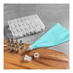 Spritspåse 34 Tips Set dekorationstårtor och bakverk