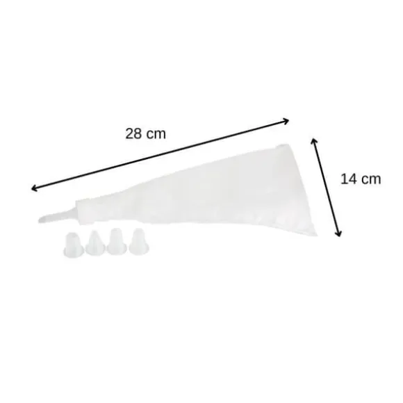 Spritspåse med 5 plastmunstycken 28 cm Zenker Smart Pastry