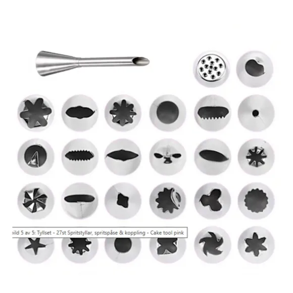 Spritsset med Munstycken i– 27 delar