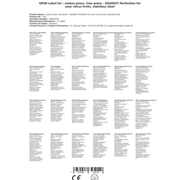 SQUEEZY pressare för lime och citron