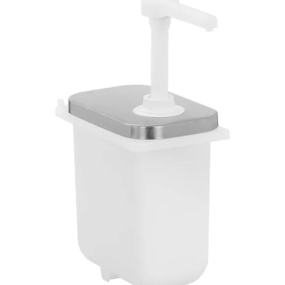 Såsdispenser med rostfri pump, 2 l