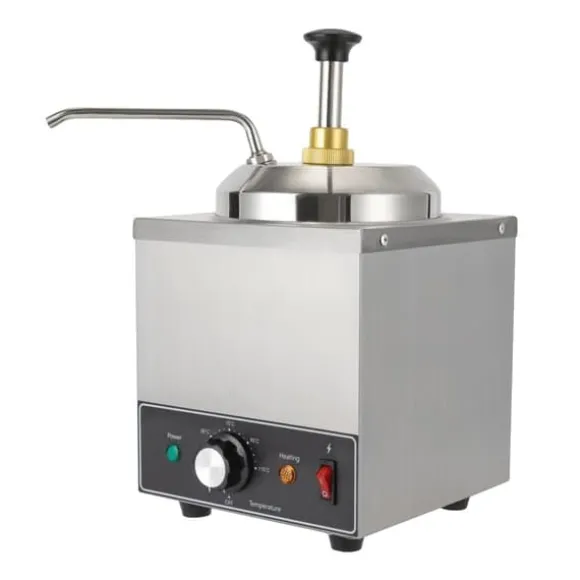 Såsdispenser, Temperaturkontroll, Rostfritt Stål Konstruktion,Silver