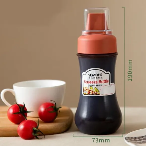 Såsflaska med 5-hålig Kork - 350 ml