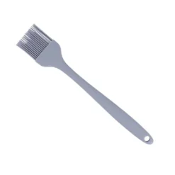 Össlingpensel Livsmedelskvalitetssilikon Avtagbar Värmebeständig Köksmatpensel För Bakning Grillning Matolja Smörsås Kalkon Ljusgrå