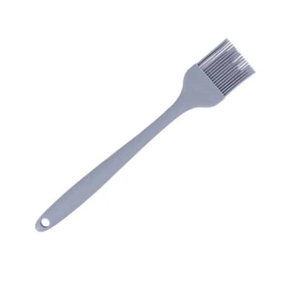Össlingpensel Livsmedelskvalitetssilikon Avtagbar Värmebeständig Köksmatpensel För Bakning Grillning Matolja Smörsås Kalkon Ljusgrå