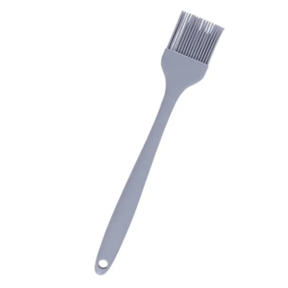 Össlingpensel Livsmedelskvalitetssilikon Avtagbar Värmebeständig Köksmatpensel För Bakning Grillning Matolja Smörsås Kalkon Ljusgrå