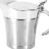Såsskål med lock, 750 ml dubbelväggig såsskål, dubbelväggig isolerad såsskål i rostfritt stål, kastrull med lock för såser, gräddsåser, salladsdressin | CDON