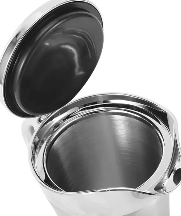 Såsskål med lock, 750 ml dubbelväggig såsskål, dubbelväggig isolerad såsskål i rostfritt stål, kastrull med lock för såser, gräddsåser, salladsdressin | CDON