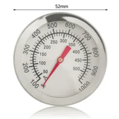 2st 50-500°C ugnstermometer i rostfritt stål, matlagningstermometer med dubbla mätare