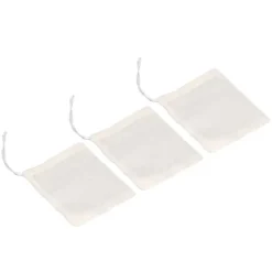 100st dragsko bomullspåsar 8cmx10cm Återanvändbart filter terester Miljövänlig tefilterpåse