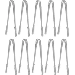 10ST Istång Mattång Rostfritt stål Lätt att rengöra Starkt grepp mångsidigt för festkök Grill BBQ Bar 13cm / 5.1in