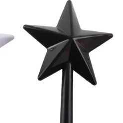 3st Magiska Salt Peppar Shakers Stjärnformade Trollstav Salt Peppar Shakers Magiska Stick Påfyllningsbara kryddor Kryddor Dispenser Rosa Svart Vit