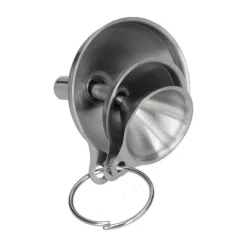 3st rostfritt stål trattfyllning flaskor Tratt Olja läcker separationstratt Integrerad vätskedispenser med cirkel