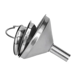 3st rostfritt stål trattfyllning flaskor Tratt Olja läcker separationstratt Integrerad vätskedispenser med cirkel