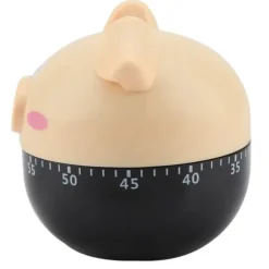 Söt Tecknad Gris Kökstimer Mekaniska Timers Räknare för Matlagning Timing Verktyg