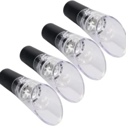 4st vinluftare hällare PC Miljövänlig karaffpipstång Tillbehör för hushållsfestSilver