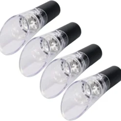 4st vinluftare hällare PC Miljövänlig karaffpipstång Tillbehör för hushållsfestSilver