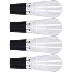 4st vinluftare hällare PC Miljövänlig karaffpipstång Tillbehör för hushållsfestSilver