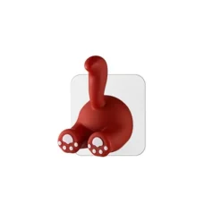 Söta tecknade djursvansväggskrokar Multifunktionella klibbkrokar för att hänga tandborste Dusch Hemväggsarrangör