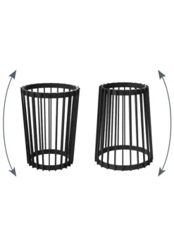 Standy 40H dubbelsidigt högt blomsterställ | Svart