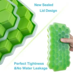 Stapelbar Isform med Lock – Iskubsform Hexagon Bakform Silikon