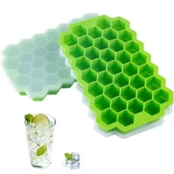 Stapelbar Isform med Lock – Iskubsform Hexagon Bakform Silikon