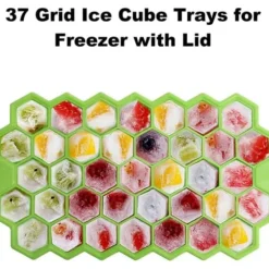 Stapelbar Isform med Lock – Iskubsform Hexagon Bakform Silikon