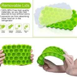 Stapelbar Isform med Lock – Iskubsform Hexagon Bakform Silikon