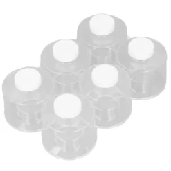 Stapelbart kryddtornsset - 6 genomskinliga kryddkrukor för kök