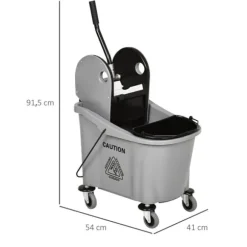 Städvagn, 54x41x91,5 cm, Grå