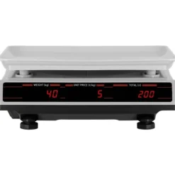 Steinberg Systems - Kontrollvåg - 40 kg / 2 g - 33,7 x 23,1 x 0,6 cm - Vägningsbricka i ABS-plast