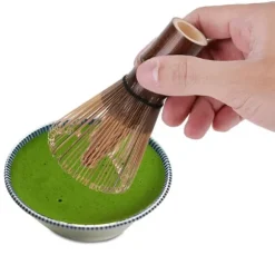 80-stifts naturlig bambu chasen matcha visp grönt tepulverborste verktyg