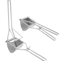 Stålpress för pressning av potatis, ost, frukt, dumplings, puré stark