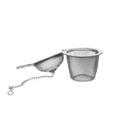 Stålsil för att brygga te Örter för att brygga en kopp eller kanna