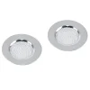 Stålsil för diskho 6,5 cm 2 st.