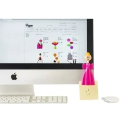 Stängklämmor - DOLLOR - Paket med 3 - Stark magnet - Röd - Flera användningsområden