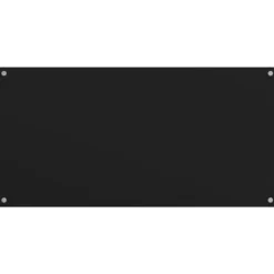 Stänkskydd 2 st svart 80x50 cm härdat glas