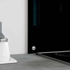 Stänkskydd 2-pack härdat glas - Praktiskt och dekorativt | Färg: Svart | Storlek: 70x40 cm