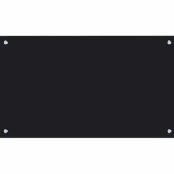 Stänkskydd 2-pack härdat glas - Praktiskt och dekorativt | Färg: Svart | Storlek: 70x40 cm