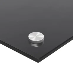 Stänkskydd 2-pack härdat glas - Praktiskt och dekorativt | Färg: Svart | Storlek: 70x40 cm